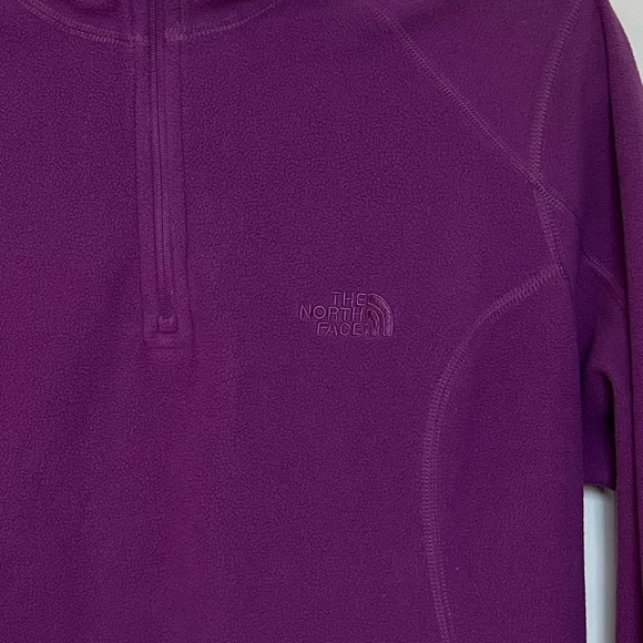 The North Face Polartec Classic Fleece Jumper Henley Quarter Zip TNF Size Large - Picture 5 of 8